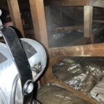 東京都日野市アライグマ駆除 天井裏での燻煙作業